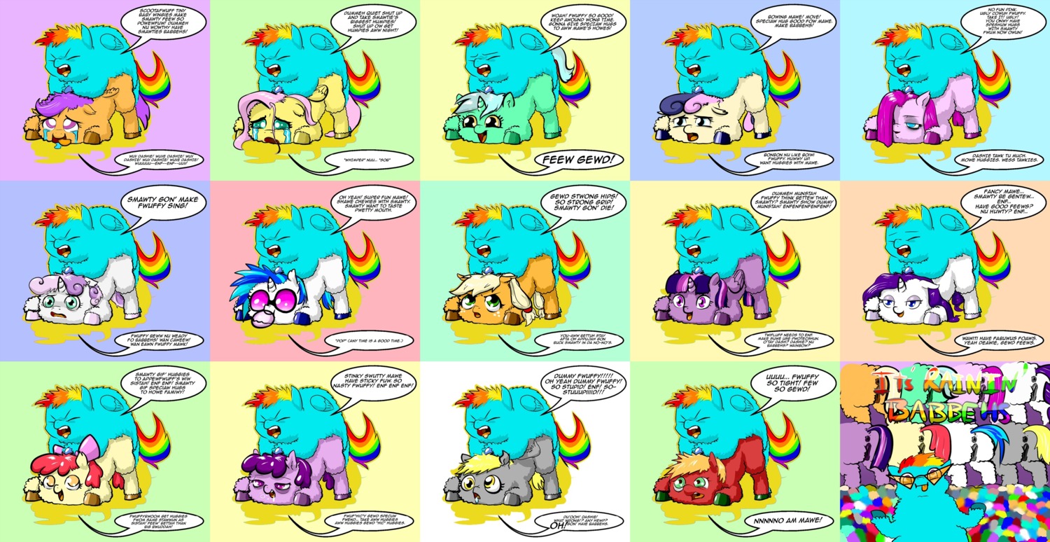 absurd_res anus apple_bloom_(mlp) applejack_(mlp) blonde_hair blue_body blue_eyes blue_fur bodily_fluids bonbon_(mlp) crying cutie_mark_crusaders_(mlp) derpy_hooves_(mlp) duo e621 earth_pony equid equine eyewear feathered_wings feathers female feral fluffy fluffy_pony fluffy_pony_(species) fluttershy_(mlp) forced friendship_is_magic fur genitals green_body green_eyes green_fur grey_body grey_fur hair hasbro hi_res horn horse lyra_heartstrings_(mlp) male mammal multicolored_hair multiple_images my_little_pony mythological_creature mythological_equine mythology orange_body orange_fur orange_hair pegasus pink_body pink_fur pink_hair pinkamena_(mlp) pinkie_pie_(mlp) pony purple_eyes purple_hair rainbow_dash_(mlp) rainbow_hair rape rarity_(mlp) red_body red_fur red_hair scootaloo_(mlp) sex shadysmarty sweetie_belle_(mlp) tears text twilight_sparkle_(mlp) two_tone_hair unicorn vinyl_scratch_(mlp) vulva what_has_science_done white_body white_fur winged_unicorn wings yellow_body yellow_eyes yellow_feathers yellow_fur