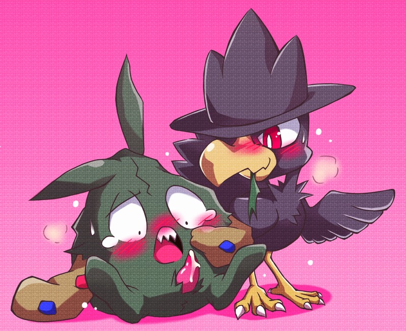 color cum feral interspecies male murkrow nude penis pokemon pokemon_bw pokemon_gsc rule34 sitting tagme trubbish