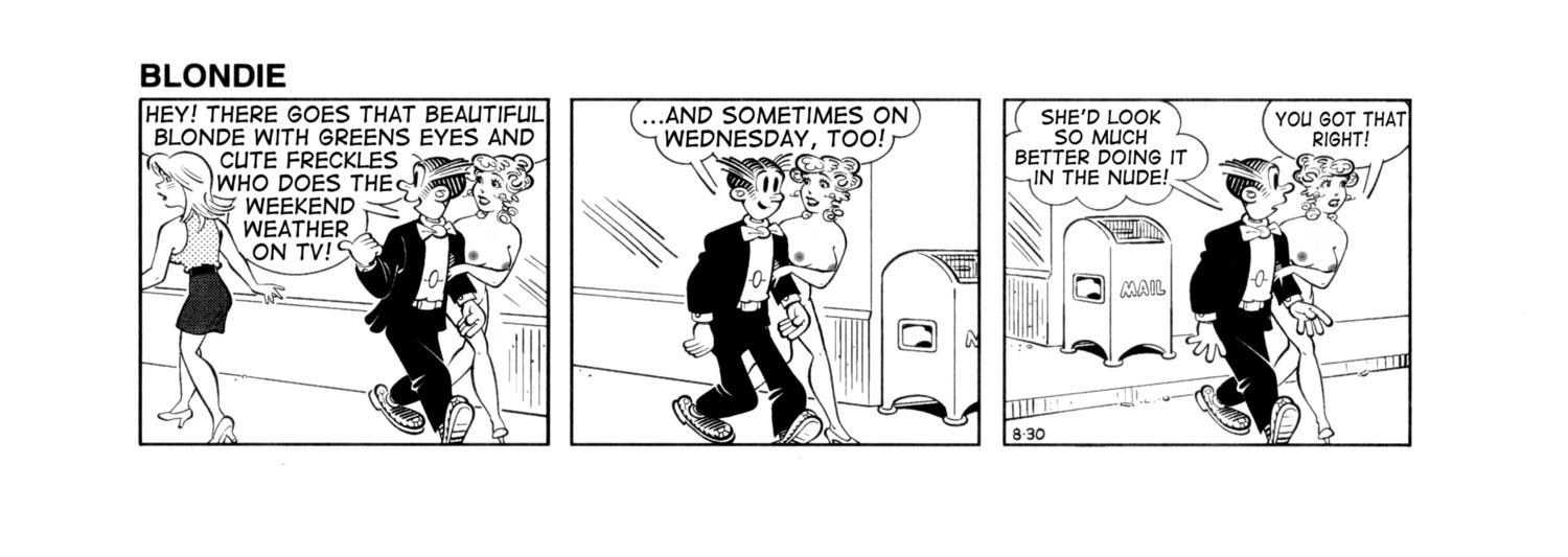 blondie_(comic) blondie_bumstead clothing comic_strip dagwood_bumstead edit female human rule34 tagme