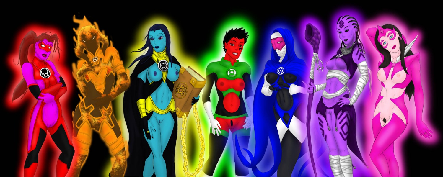 6+girls 7girls blue_body blue_lantern blue_lantern_corps blue_skin carol_ferris clypta dc dc_comics female green_lantern green_lantern_corps indigo-1 indigo_lantern indigo_tribe laira_omoto lyssa_drak mostly_nude multiple_females multiple_girls orange orange_lantern orange_lantern_corps red_lantern red_lantern_corps rule34 sinestro_corps sister_sercy soranik_natu star_sapphire_(dc) star_sapphire_corps uniform violet_lantern white_body white_skin yellow_lantern