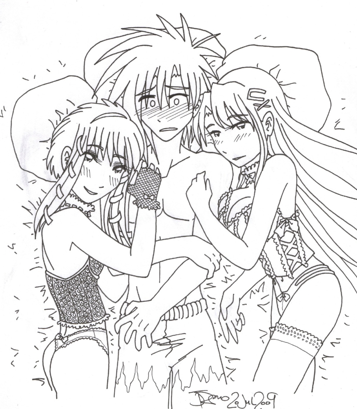 brimm female hayasaka_erika_(pokemon) largo megatokyo miho_tohya rule34 webcomic