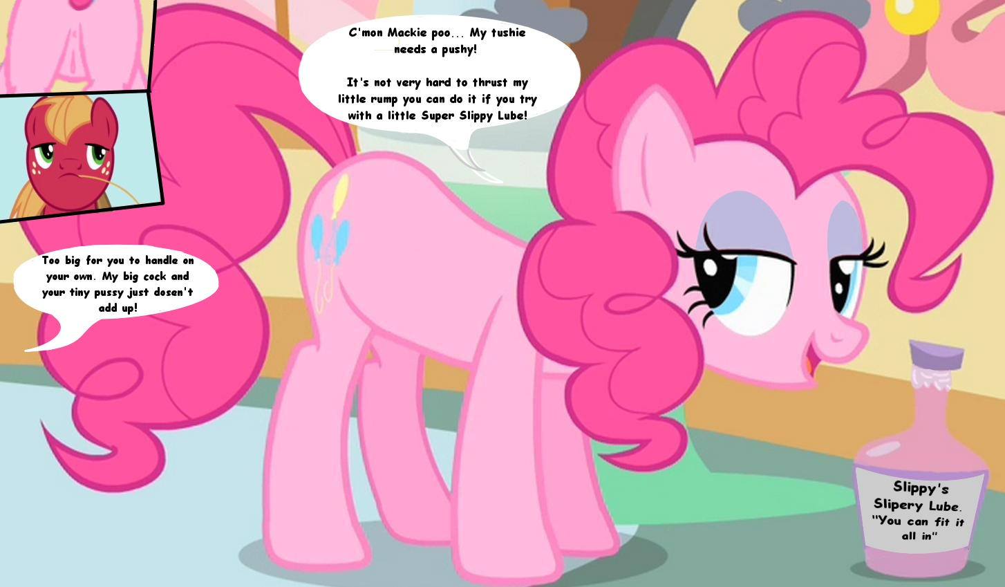 big_macintosh_(mlp) earth_pony equine female feral friendship_is_magic horse male my_little_pony pinkie_pie_(mlp) pony rule34 tagme