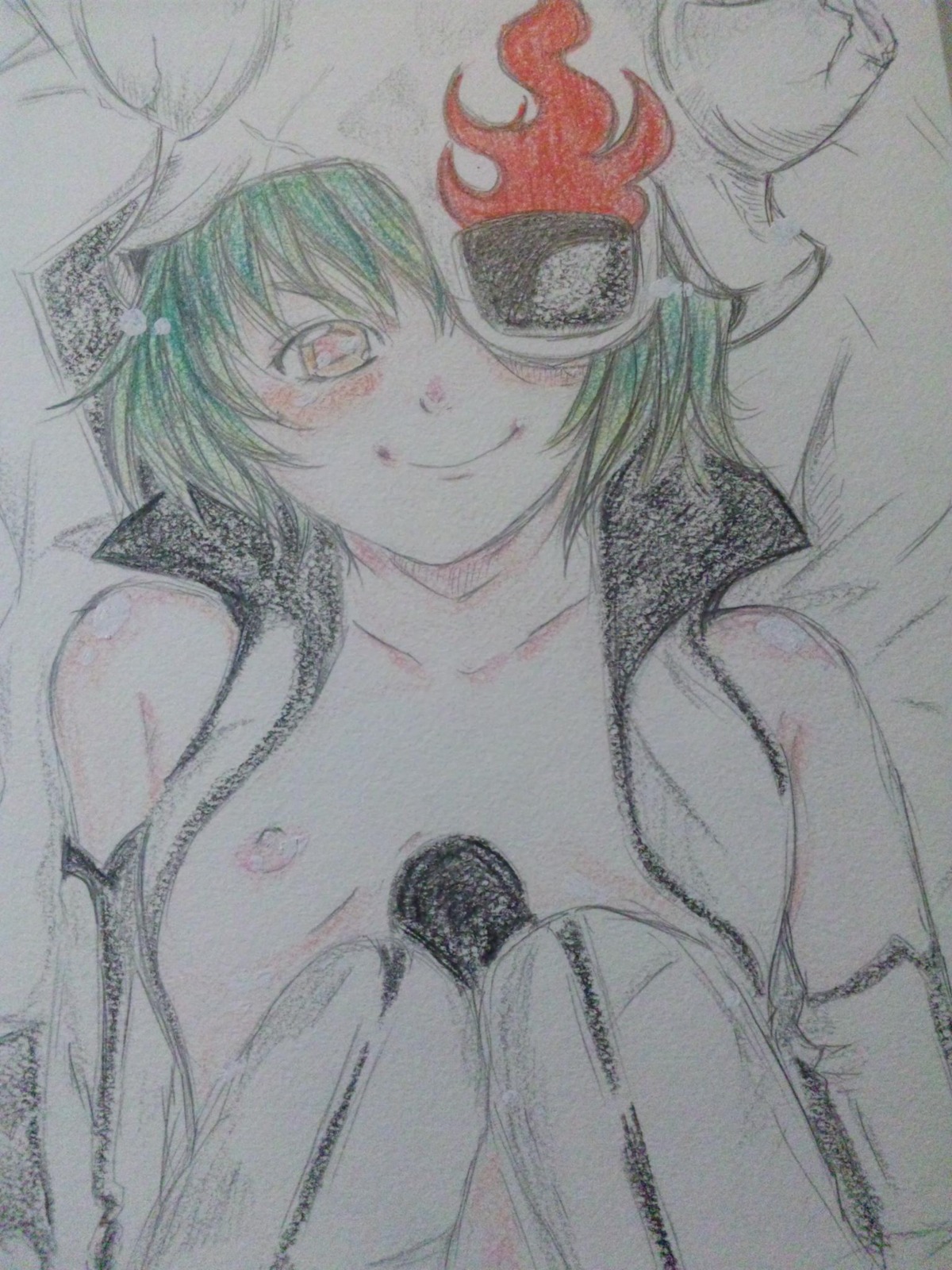 1girls arrancar bleach female female_only hand_drawn lilynette_gingerback rule34 solo tagme