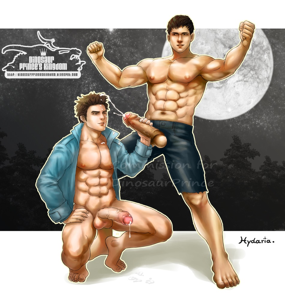 2boys abs balls bara black_hair bottomless brown_hair cum cum_drip cum_dripping_from_penis cum_on_face cum_on_hair cum_puddle cumshot cutoffs dicks_out dinosaur_prince duo edward_cullen erect_nipples erection exposed_nipple extended_arm foreskin gay gay_handjob gay_sex handjob hemosexual holding_penis human hydaria interracial jacket_open jacob_black large_balls large_penis large_testicles male male_only masturbating_other moon muscles native_american nipples nude open_fly orgasm_from_handjob partially_retracted_foreskin penis penis_out penis_size_difference proud_of_his_cock retracted_foreskin rule34 sex shirtless simple_background squatting testicles the_twilight_saga uncircumcised vampire werewolf yaoi