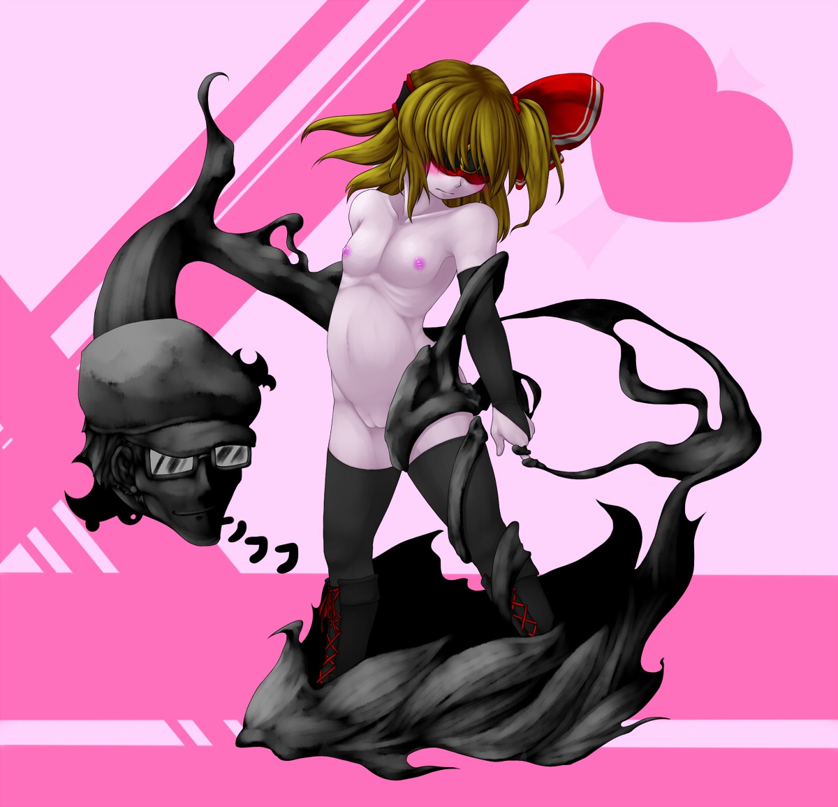 blush blushing female heart pussy rule34 rumia tagme touhou vagina