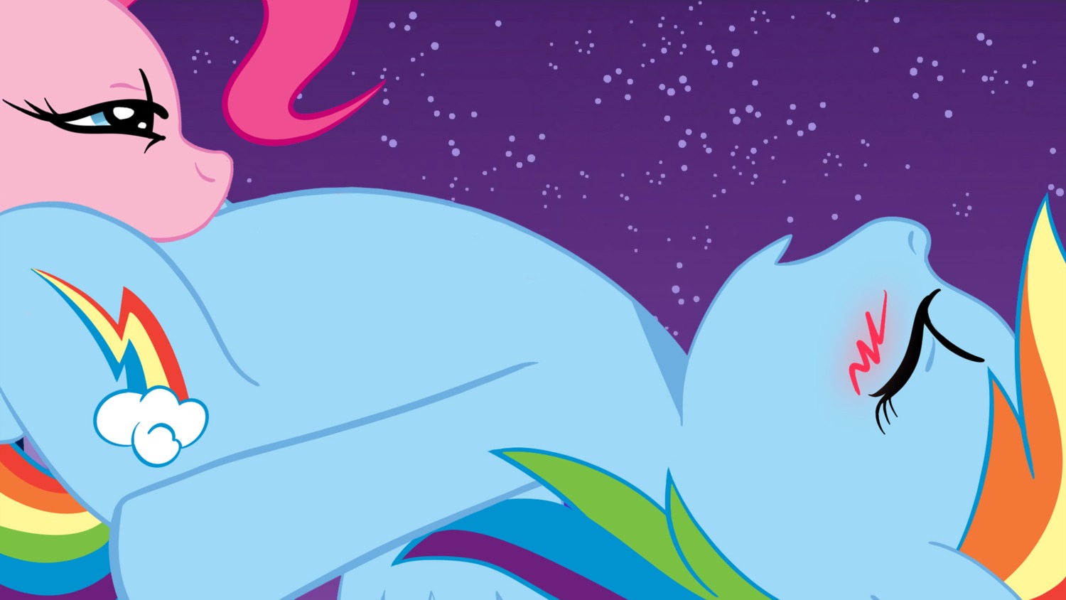 16:9 blue_body blue_eyes blue_feathers blue_fur blush duo e621 earth_pony equid equine eyes_closed feathered_wings feathers female female/female feral friendship_is_magic fur hair hasbro hi_res horse intraspecies mammal multicolored_hair my_little_pony mythological_creature mythological_equine mythology pegasus pink_body pink_fur pink_hair pinkie_pie_(mlp) pony rainbow_dash_(mlp) rainbow_hair sex tail unknown_artist widescreen wings
