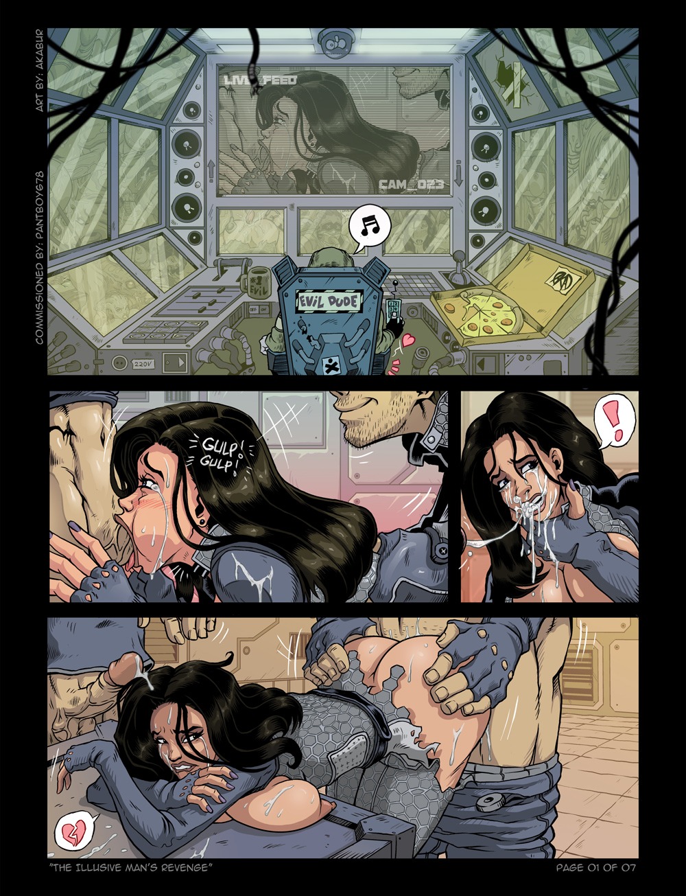 akabur ass big_ass breasts bukkake comic crying cum_in_throat cum_on_hair cum_on_teeth deepthroat doggy_style fellatio female forced_oral gangbang gulp hair humiliation illusive_man illusive_man's_revenge large_breasts male mass_effect miranda_lawson oral page_1 penis rape rule34 sex_slave swallowing swallowing_cum swallowing_penis_while_deepthroat sweat tear