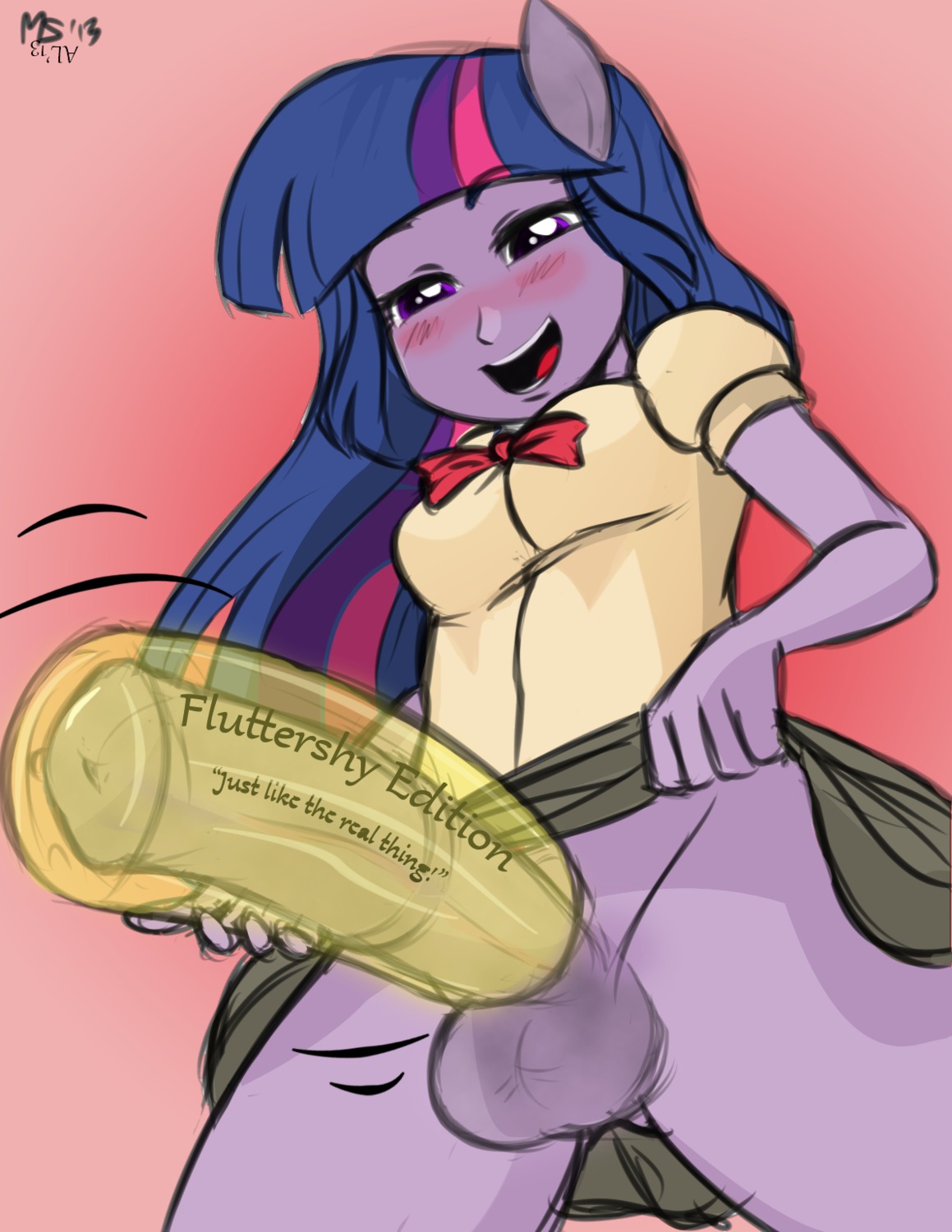 allosaurus_(artist) animal_genitalia animal_penis anthro anthrofied balls biped blush clothed clothing crossgender digital_media_(artwork) e621 english_text equid equine equine_genitalia equine_penis erection friendship_is_magic fur genitals gynomorph hair hasbro hi_res horse intersex mammal megasweet multicolored_hair my_little_pony no_underwear penetrable_sex_toy penetration penis pony purple_body purple_eyes purple_fur purple_hair sex_toy smile solo text transparent_sex_toy twilight_sparkle_(mlp) two_tone_hair