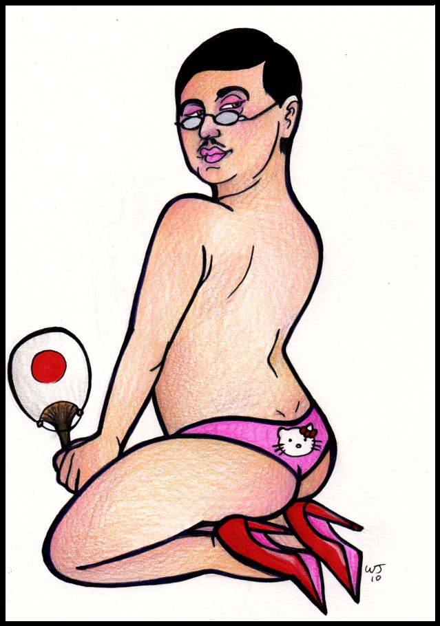 1boy decadentdeath emperor_hirohito hello_kitty hello_kitty_(character) hello_kitty_(series) hello_kitty_panties history kitty_white male male_only public_domain real_person rule34 sanrio tagme world_war_2