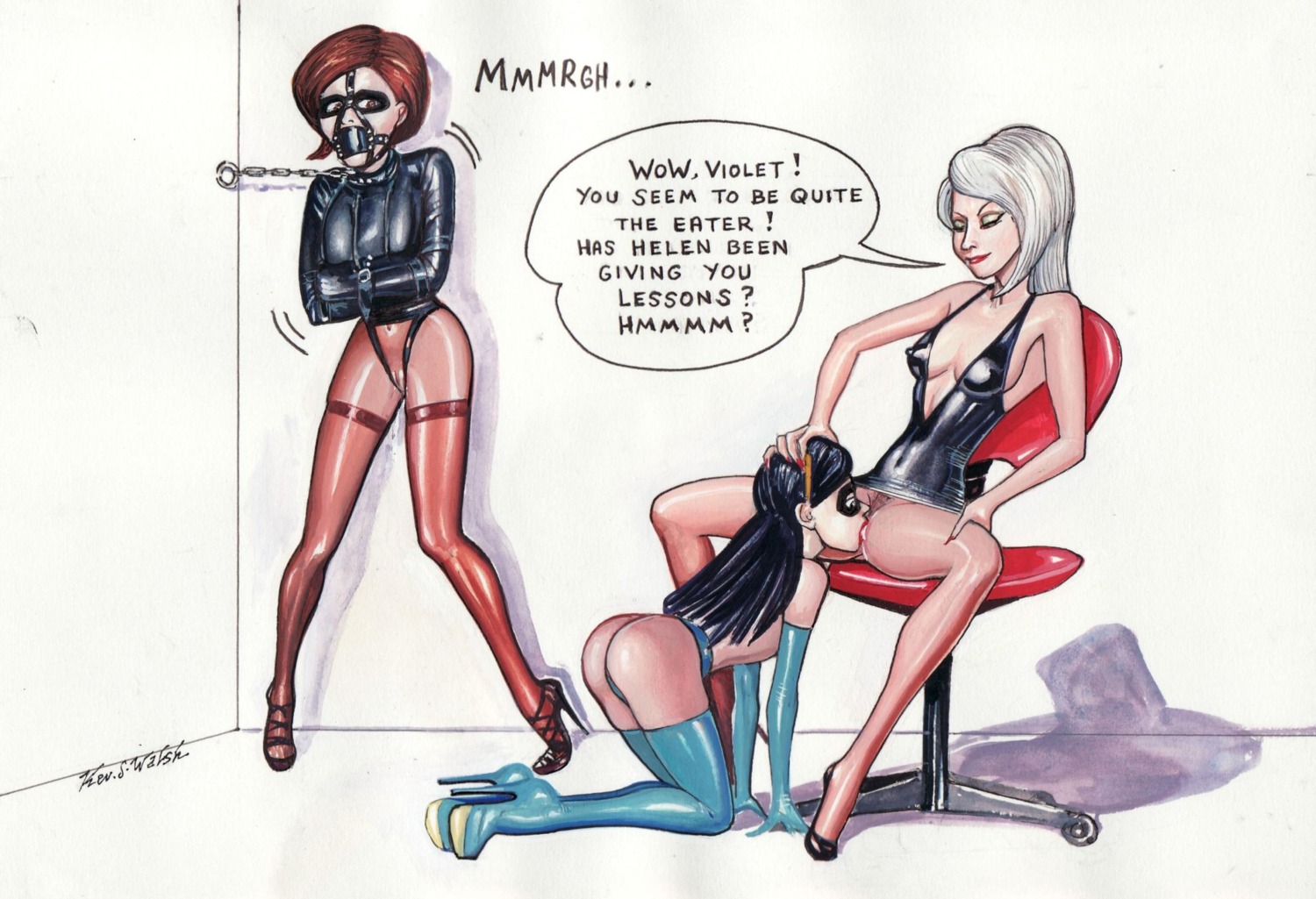3girls all_fours bdsm black_hair bondage boots bound breasts brown_hair chair cleavage cunnilingus disney elastigirl elbow_glove elbow_gloves evil_grin eyelashes eyeshadow female female_forced_to_watch female_only female_rapist femdom femsub forced_to_watch forced_yuri gag gagged glove gloves hair heels helen_parr high_heel_boots high_heels ken_s._walsh latex latex_boots latex_gloves lipstick milf mirage_(the_incredibles) mother_and_daughter multiple_females multiple_girls on_all_fours oral panel_gag pixar pussy restrained rule34 sitting spread_legs stockings straight_hair straitjacket tdkev teenager the_incredibles thigh_boots thigh_highs vagina violet_parr watching_sex white_hair yuri