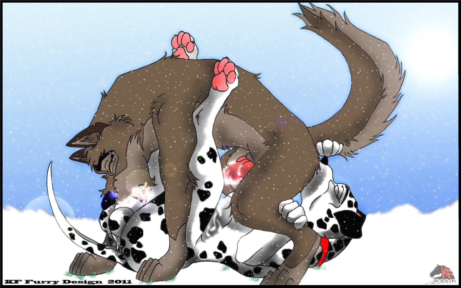 2011 69_position anal animal_genitalia animal_penis anus balls balto balto_(series) black_nose bodily_fluids canid canine canine_genitalia canine_penis canis collar cum cum_in_mouth cum_inside cum_while_rimmed cum_while_rimming dalmatian domestic_dog duo e621 erection eyes_closed facesitting fellating_while_rimmed fellatio feral feral_on_feral genital_fluids genitals hi_res hybrid kf_furry_design knot legs_up licking male male/male male_penetrated male_penetrating male_penetrating_male mammal oral outside paws penetration penile penis raised_tail rimming rimming_69 rimming_while_fellated sex sitting sitting_on_another snow tail tail_grab tongue tongue_out universal_studios wolf wolfdog