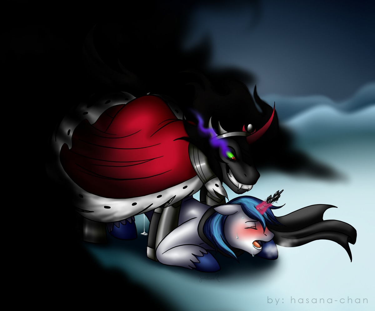 ambiguous_penetration armor ass_up blush bodily_fluids cape clenched_teeth clothing crown cum cum_while_penetrated darkness duo e621 equid equine evil_grin eye_mist eyes_closed fangs feral fetlocks forced friendship_is_magic fucked_silly genital_fluids hair hasana-chan hasbro headgear hooves horn king king_sombra_(mlp) looking_pleasured magic male male/male male_penetrated male_penetrating male_penetrating_male mammal multicolored_hair my_little_pony mythological_creature mythological_equine mythology nude obscured_penetration obscured_sex open_mouth orgasm penetration rape royalty scarf sex sex_under_clothing shining_armor_(mlp) smile teeth two_tone_hair unicorn