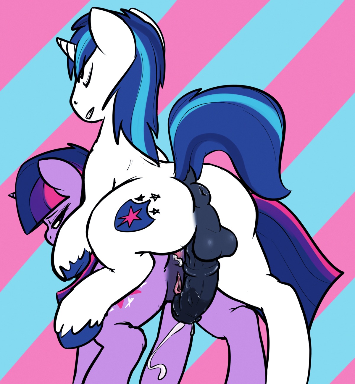 2014 animal_genitalia animal_penis anus atrolux backsack balls blue_hair bodily_fluids brother_(lore) brother_and_sister_(lore) butt conditional_dnp cum cum_in_ass cum_inside cutie_mark digital_media_(artwork) duo e621 equid equine equine_genitalia equine_penis erection eyes_closed female feral fetlocks friendship_is_magic fur genital_fluids genitals hair hasbro hi_res horn incest_(lore) looking_back male male/female mammal multicolored_hair my_little_pony mythological_creature mythological_equine mythology nude penis purple_body purple_fur purple_hair shining_armor_(mlp) sibling_(lore) sister_(lore) twilight_sparkle_(mlp) two_tone_hair unicorn vein vulva white_body white_fur