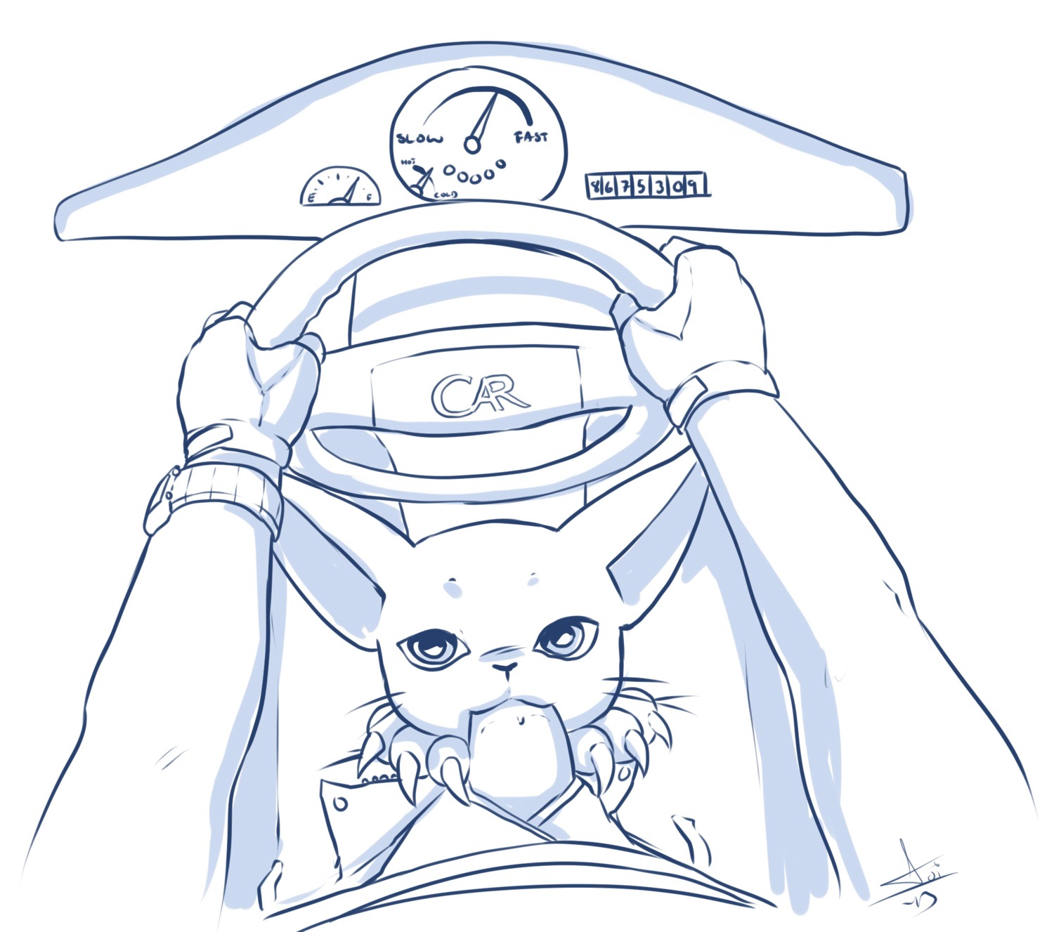 2013 867-5309/jenny ambiguous_gender ambiguous_on_human aogami bandai_namco bestiality car digimon digimon_(species) digiphilia driving duo e621 erection faceless_character faceless_male felid fellatio feral first_person_view gatomon genitals hi_res human human_on_feral inside_car inside_vehicle interspecies male male_on_feral mammal monochrome oral oral_penetration penetration penile penis roadhead sex sex_in_car vehicle