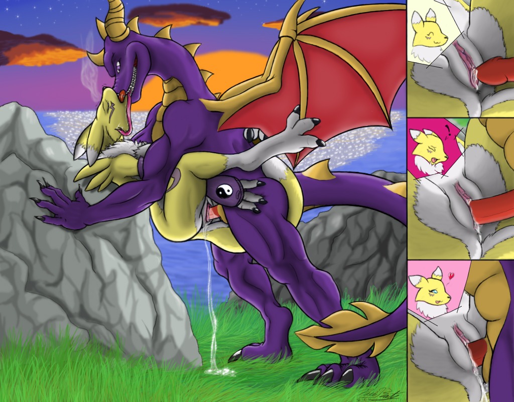 activision anthro anthro_on_feral bandai_namco bestiality bodily_fluids canid canine close-up cloud crossover cum cum_in_vagina cum_inside cumshot digimon digimon_(species) dragon duo e621 ejaculation erection european_mythology eyes_closed female feral fur genital_fluids genitals grass interspecies male male/female mammal membrane_(anatomy) membranous_wings mythological_creature mythological_scalie mythology orgasm outside outside_sex pacikat penis plant purple_body purple_skin renamon scalie sea sequence sex sky smoke spyro spyro_the_dragon star tail vulva water western_dragon wings yellow_body yellow_fur