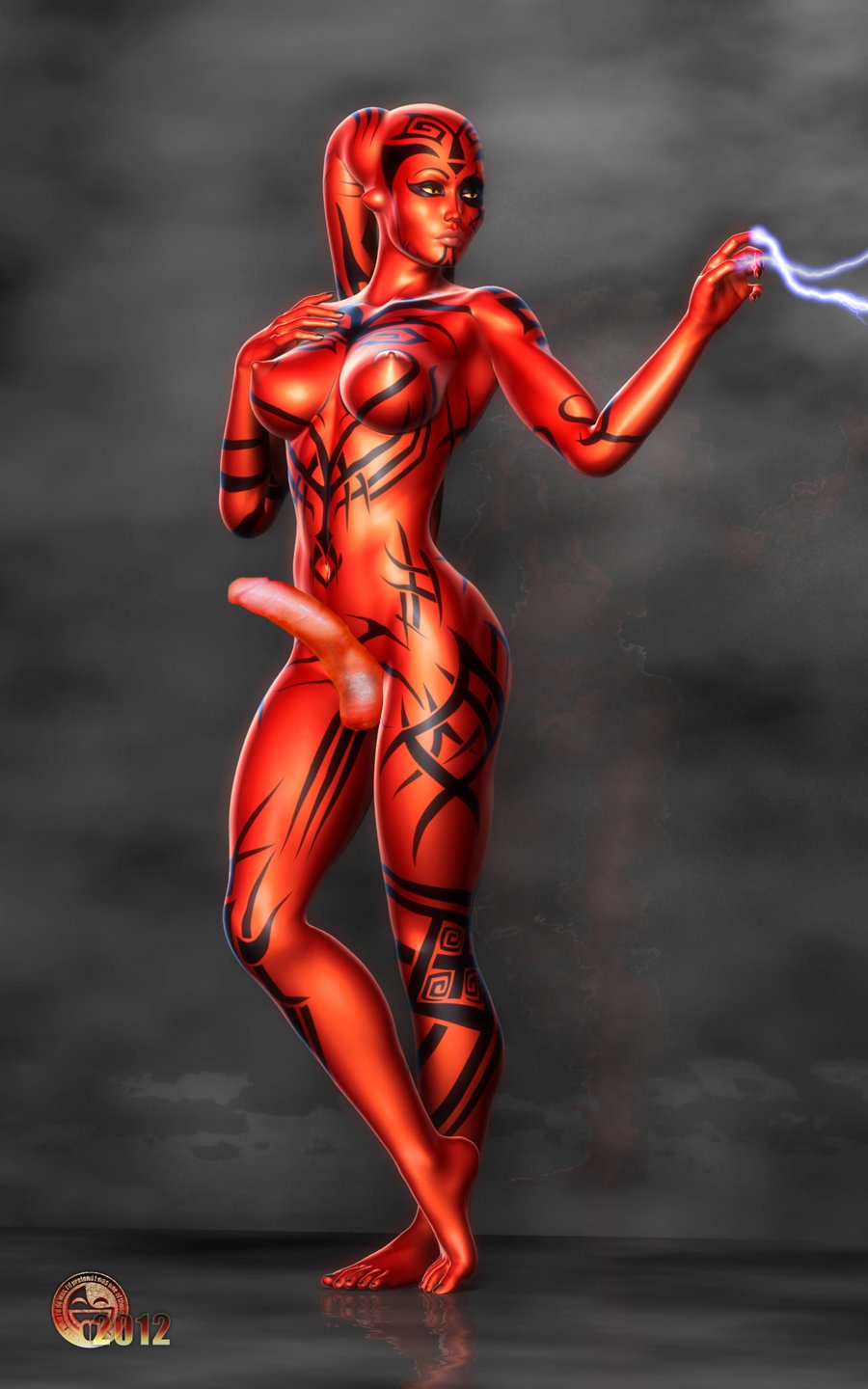 1futa 2012 3d alien alien_futa balls darth_hell darth_talon erection force_lightning futa_only futa_sans_pussy futanari humanoid intersex lekku lightning nude penis realistic red-skinned_futa red_skin rule34 sith star_wars star_wars:_legacy tattoo testicles the_force twi'lek
