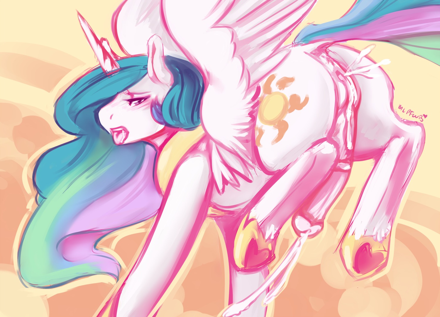 2013 animal_genitalia animal_penis anus aries84 blush bodily_fluids butt crossgender cum cutie_mark dock_(anatomy) e621 equid equine equine_genitalia equine_penis erection feathered_wings feathers feral friendship_is_magic fth_crossgender fti_crossgender fur genital_fluids genitals hair half-closed_eyes hasbro herm herm_feral hi_res horn intersex intersex_feral long_hair mammal mature_feral mature_herm mature_intersex my_little_pony mythological_creature mythological_equine mythology narrowed_eyes nude penis princess_celestia_(mlp) sackless solo tail vaginal_fluids vulva white_body white_feathers white_fur winged_unicorn wings