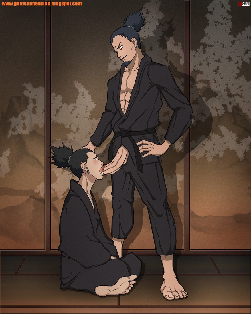 barefoot father father_and_son feet fellatio gay gninrom incest male male_only nara_shikaku nara_shikamaru naruto naruto_(series) oral rule34 son yaoi