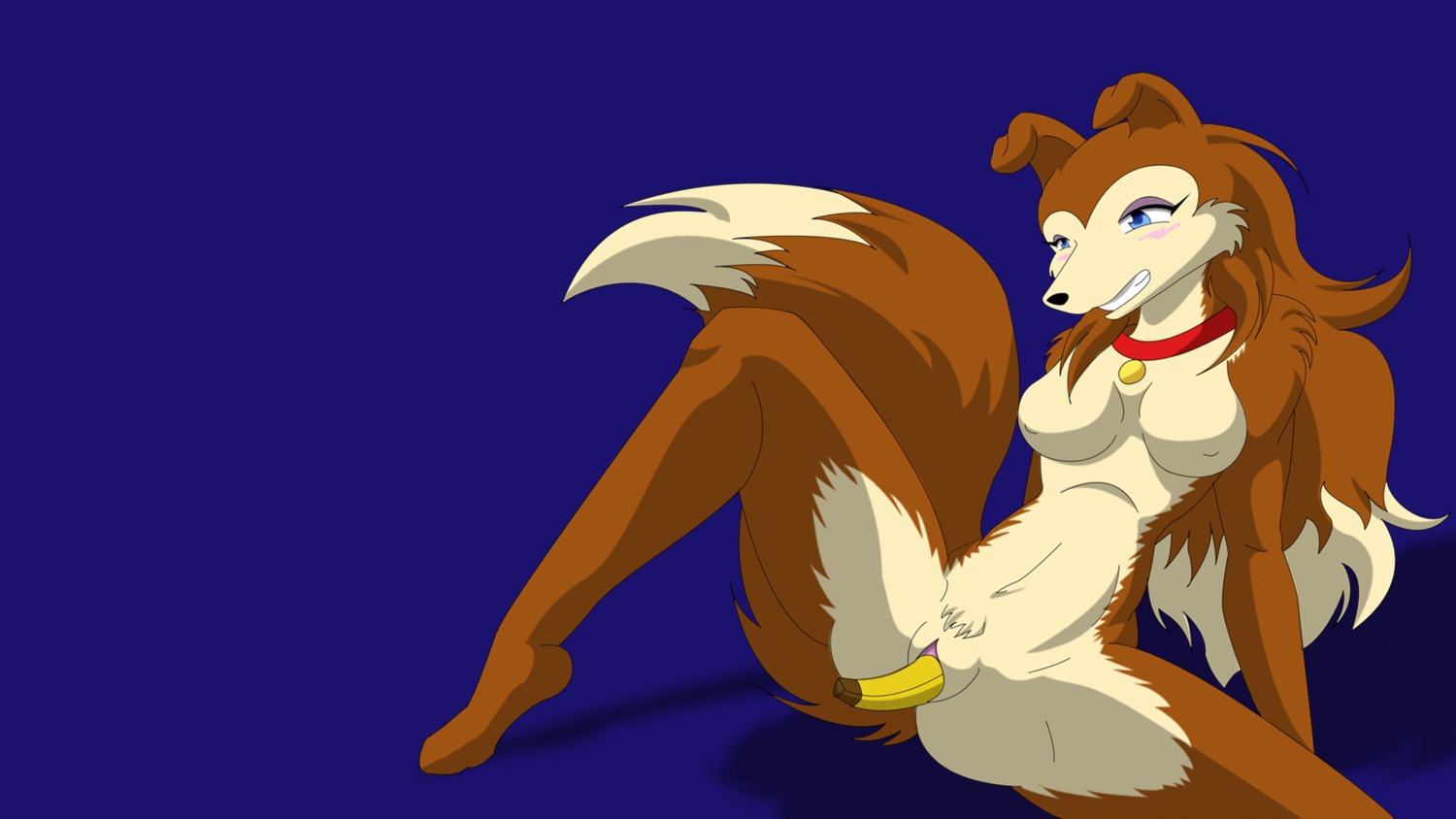 anthro canine colleen_(road_rovers) dog female female_only fur furry mammal road_rovers rule34 solo tagme