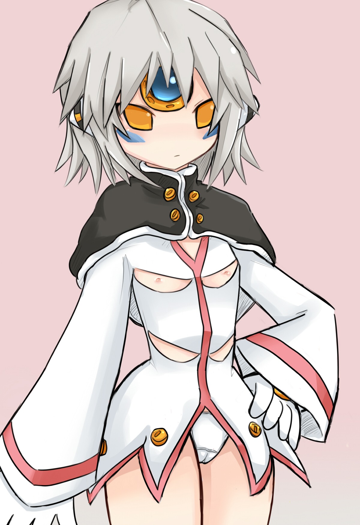 elsword eve_(elsword) female nipples pointy_chin rule34 tagme