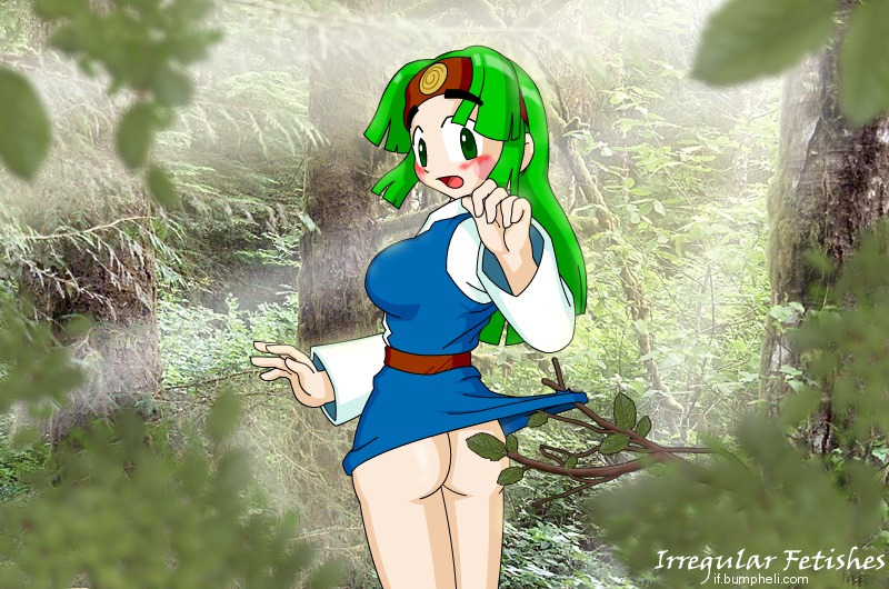 bottomless color enf female irregular_fetishes mega_man mega_man_battle_network rule34 sal_(mega_man) saroma solo tagme torn_clothes