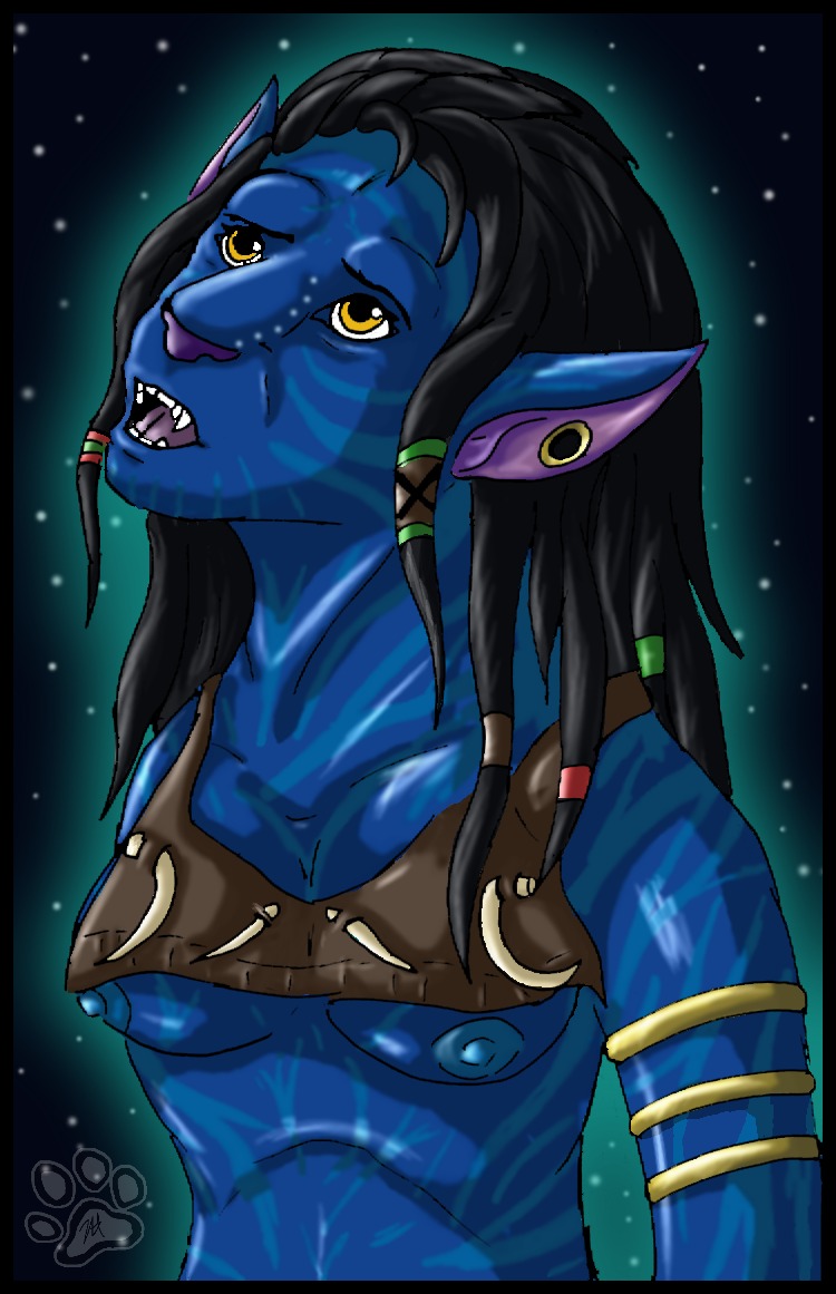 1girls 2d alien alien_girl alien_only avatar breasts female female_only na'vi nipples rule34 solo solo_female