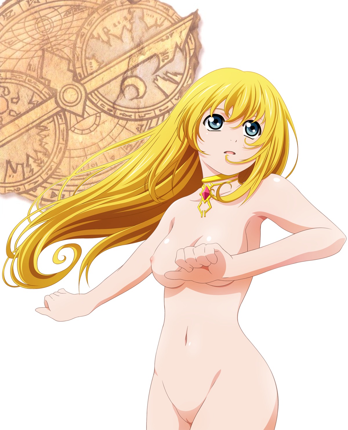 blonde_hair blue_eyes breasts colette_brunel female high_resolution jewelry long_hair nipples nude nude_filter photoshop pussy rule34 tales_of_(series) tales_of_symphonia uncensored