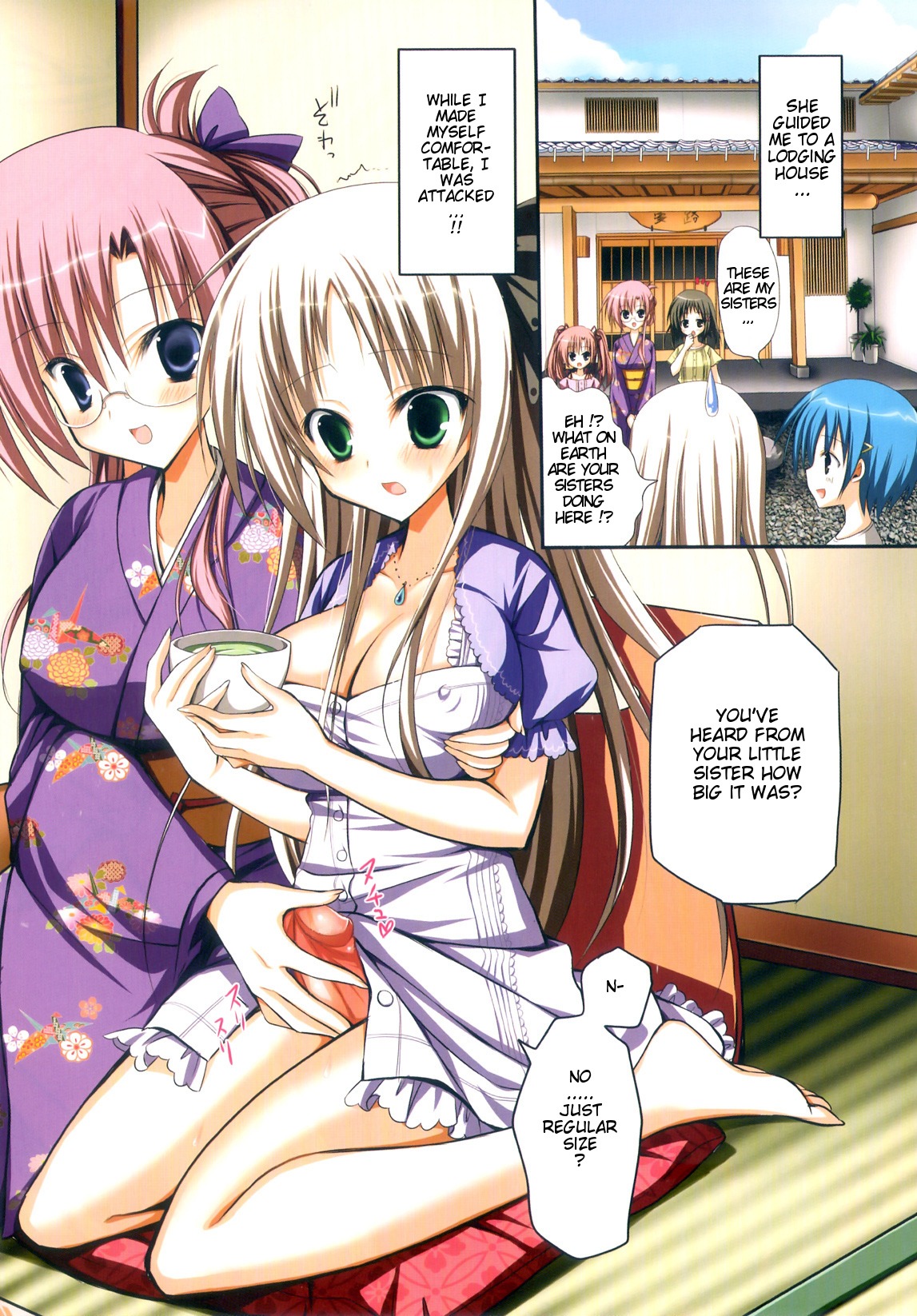 ayakawa_riku blue_eyes brown_hair futanari green_eyes intersex penis pink_hair pussy rule34 uncensored vagina