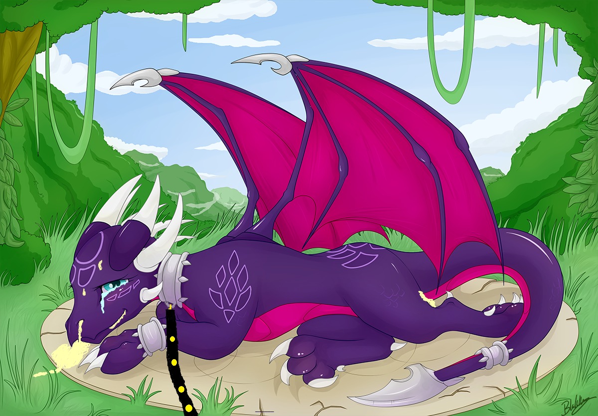 cynder dragon female feral mythological_creature mythological_scalie mythology rule34 scalie solo spyro_the_dragon tagme tail