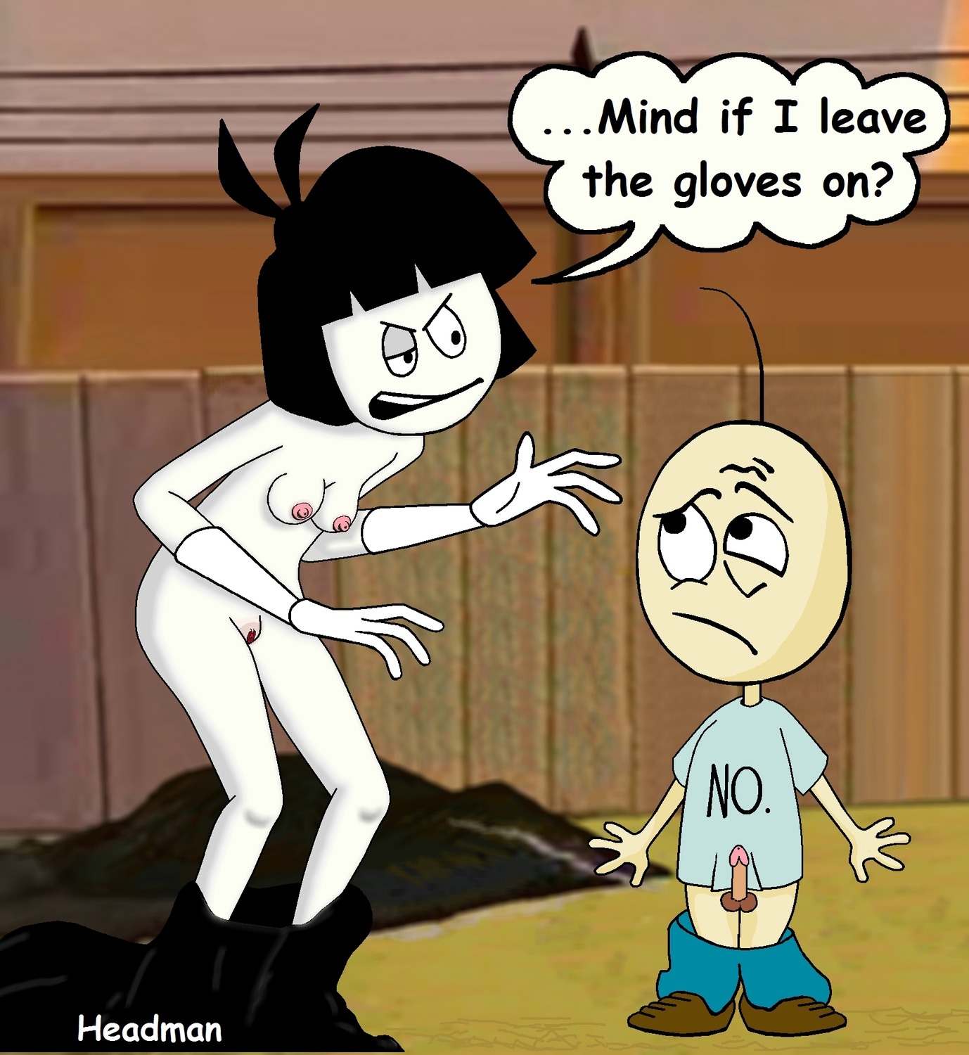 creepy_susie female headman milo_oblong rule34 tagme the_oblongs