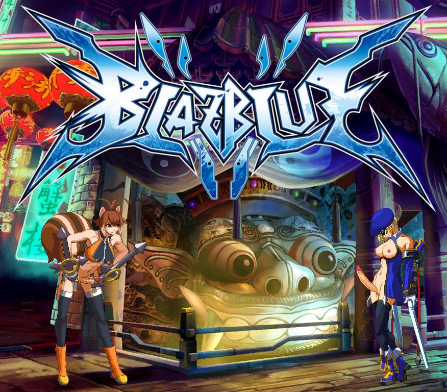 2futas big_breasts blazblue blazblue:_continuum_shift blonde_hair blue_clothing bolverk breasts brown_eyes brown_hair cap casual clothing edit eyes_covered fighting_game firearm futanari gun guns hair handgun hazel_eyes human intersex long_penis makoto_nanaya nipples noel_vermillion orange_clothing pale_skin partially_clothed penis rule34 short_hair sprite squirrel_ears squirrel_humanoid squirrel_tail tagme weapon