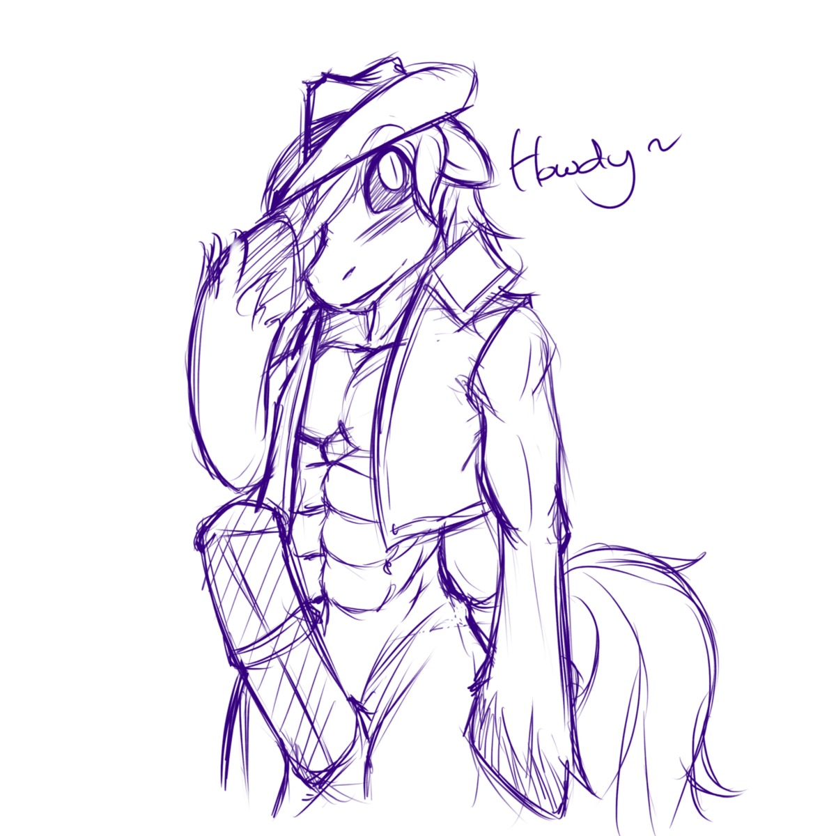 anthro braeburn_(mlp) earth_pony equine florecentmoo friendship_is_magic fur horse male male_only my_little_pony pony rule34 solo straight_hair tagme