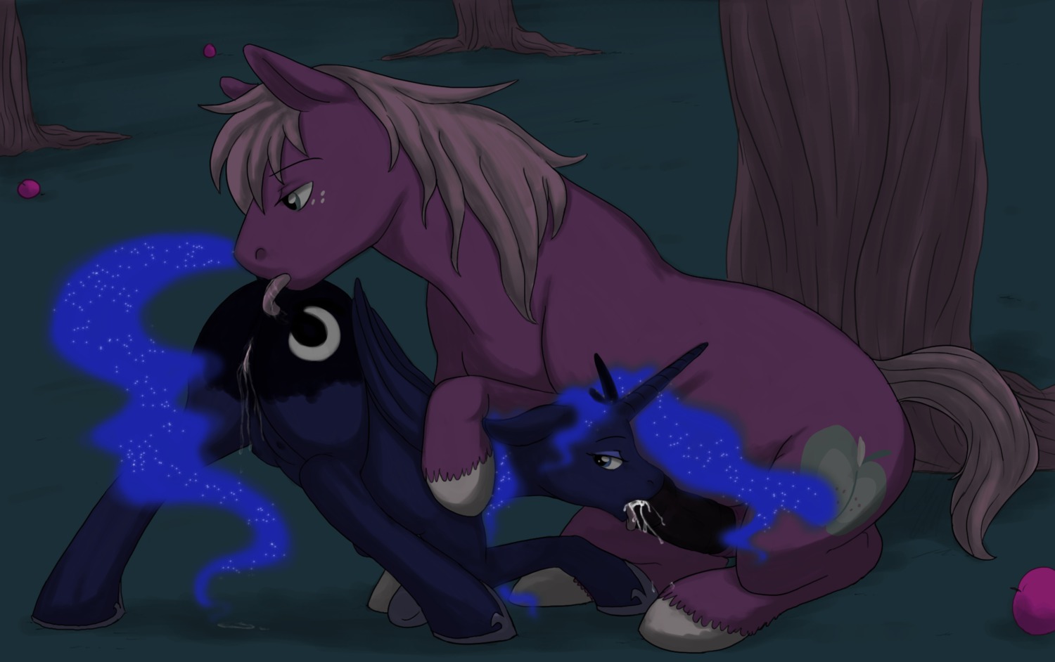 anal anatomically_correct anatomically_correct_genitalia anatomically_correct_vulva animal_genitalia animal_penis animal_vulva ass_up big_macintosh_(mlp) blue_body blue_feathers bodily_fluids cartoonlion cum cum_while_rimming dripping duo e621 earth_pony equid equine equine_genitalia equine_penis equine_vulva erection feathered_wings feathers fellating_while_rimmed fellatio female feral friendship_is_magic genital_fluids genitals hasbro hi_res hooves horn horse intraspecies licking male male/female mammal my_little_pony mythological_creature mythological_equine mythology nude oral penile penis plant pony princess_luna_(mlp) quadruped rimming rimming_69 rimming_while_fellated sex spread_legs spreading tail teats tongue tongue_out tree vaginal_fluids vulva winged_unicorn wings