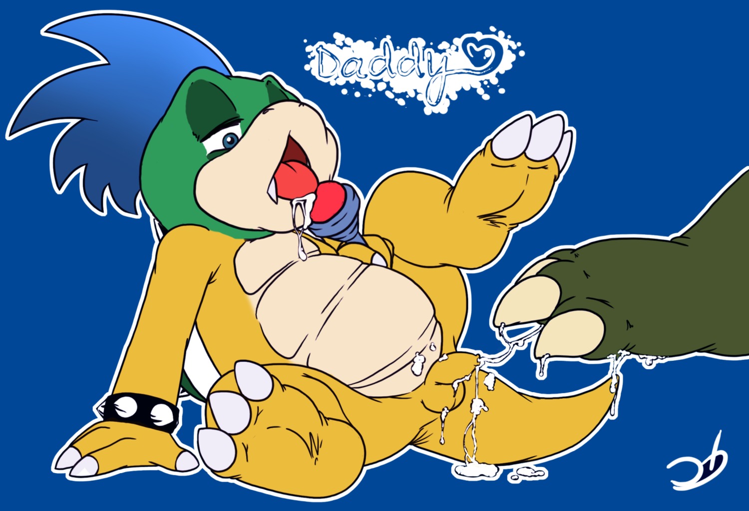 anthro bowser gay koopa koopaling koopalings larry_koopa male male_only mario_(series) nintendo rule34 scalie stormdragonblue