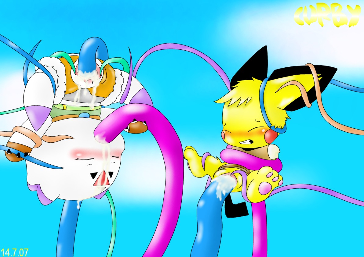 2007 crossover culumon curby digimon digimon_(species) digimon_tamers female monster_cock pichu pokemon rule34 tentacle tentacle_sex
