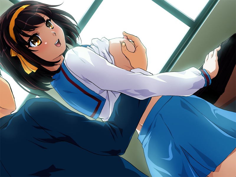 breasts clothing female gipsy_underground male rule34 skirt small_breasts suzumiya_haruhi suzumiya_haruhi_no_yuuutsu tagme