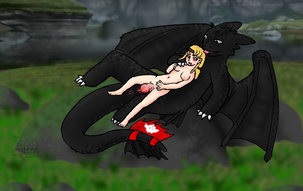 astrid_hofferson blonde_hair color cum cum_inside dracophilia dragon dreamworks female how_to_train_your_dragon human interspecies male nude outdoors paramount_pictures rule34 straight toothless zoophilia
