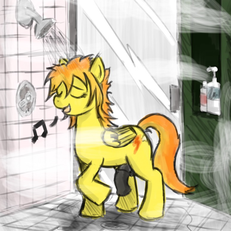 1:1 animal_genitalia animal_penis bathing casual_nudity crossgender cutie_mark digital_media_(artwork) e621 equid equine equine_genitalia equine_penis erection feathered_wings feathers femboy feral floor friendship_is_magic ftm_crossgender genitals gynomorph_(lore) hasbro jackle_app male mammal musical_note musical_symbol my_little_pony mythological_creature mythological_equine mythology nude pegasus penis quadruped shower shower_head solo spitfire_(mlp) symbol tail tile tile_floor tile_wall wall_(structure) wings wonderbolts_(mlp) yellow_body yellow_feathers