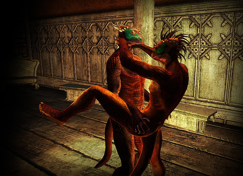 3d argonian gay male male_only no_humans oblivion rule34 scalie the_elder_scrolls