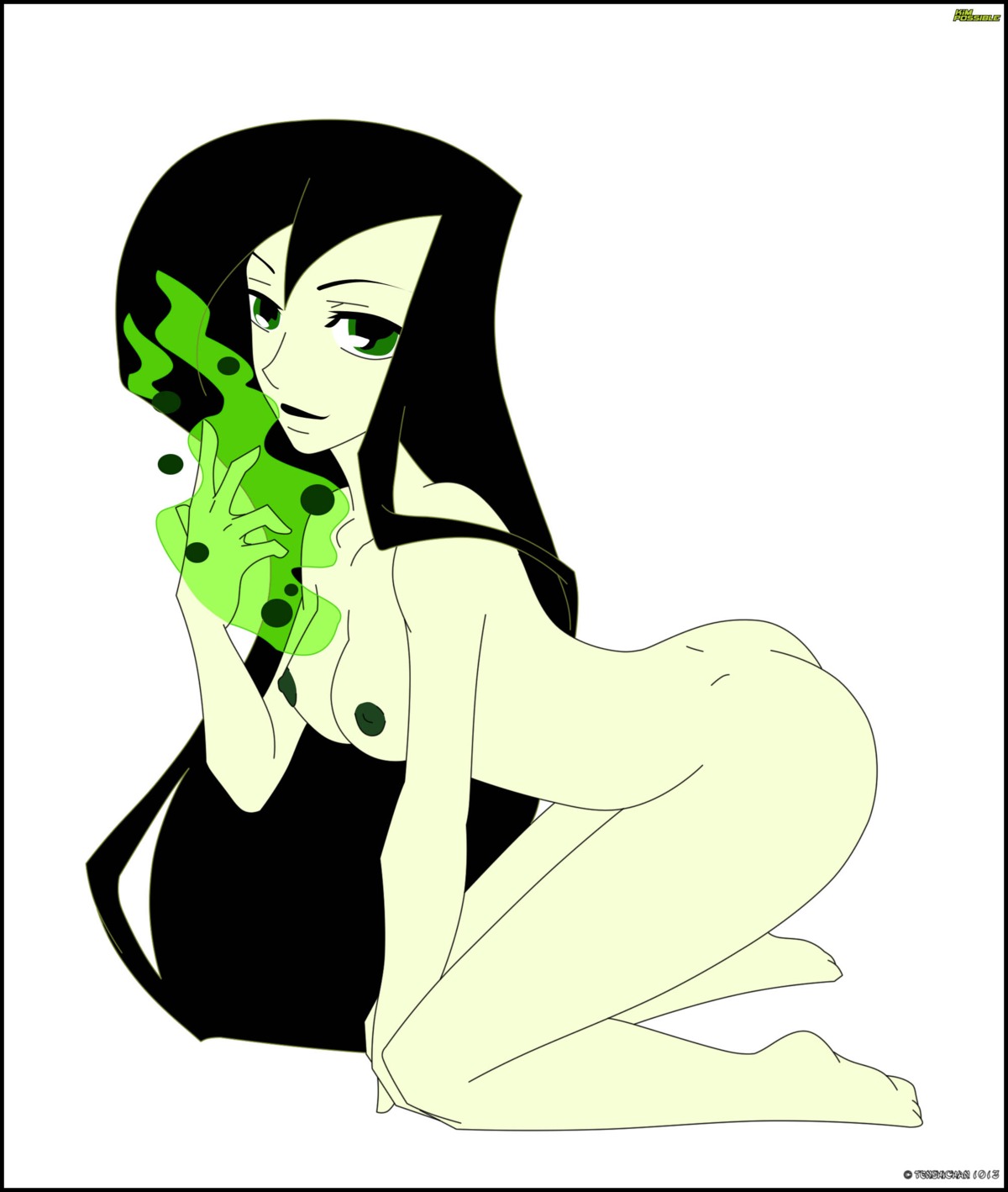 disney female female_only human kim_possible nipples rule34 shego solo straight_hair tagme