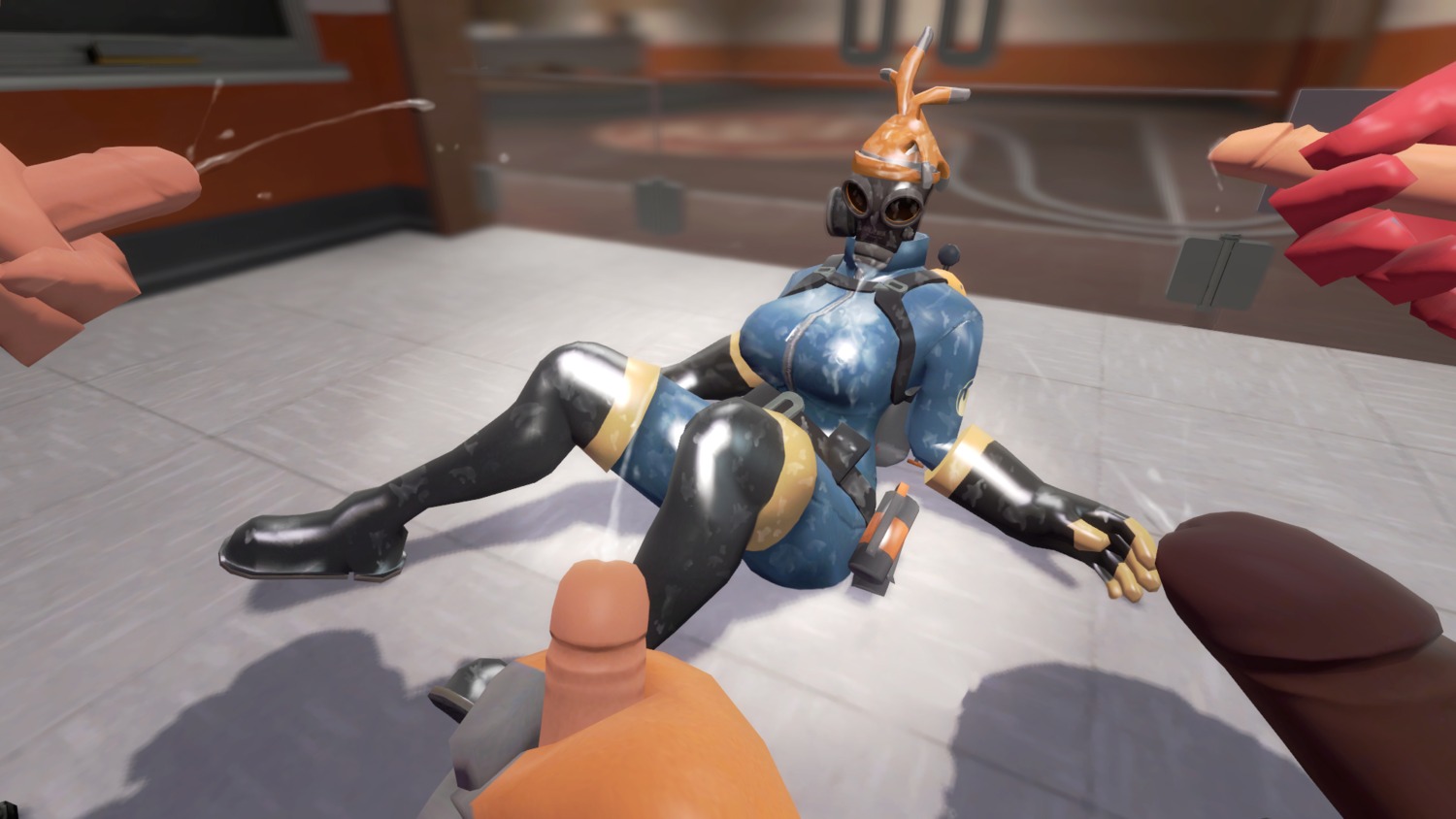 3d artist_request bukkake cum cum_on_body dark-skinned_male dark_skin demoman_(team_fortress_2) ejaculation engineer_(team_fortress_2) erect_penis erection female fempyro gangbang garry's_mod gas_mask group group_sex heavy_(team_fortress_2) heavy_weapons_guy huge huge_cock huge_cocks human human_female human_male human_only male male_orgasm mask masked masked_female medic_(team_fortress_2) orgasm penis pyro_(team_fortress_2) rule34 sex soldier_(team_fortress_2) straight tagme team_fortress_2