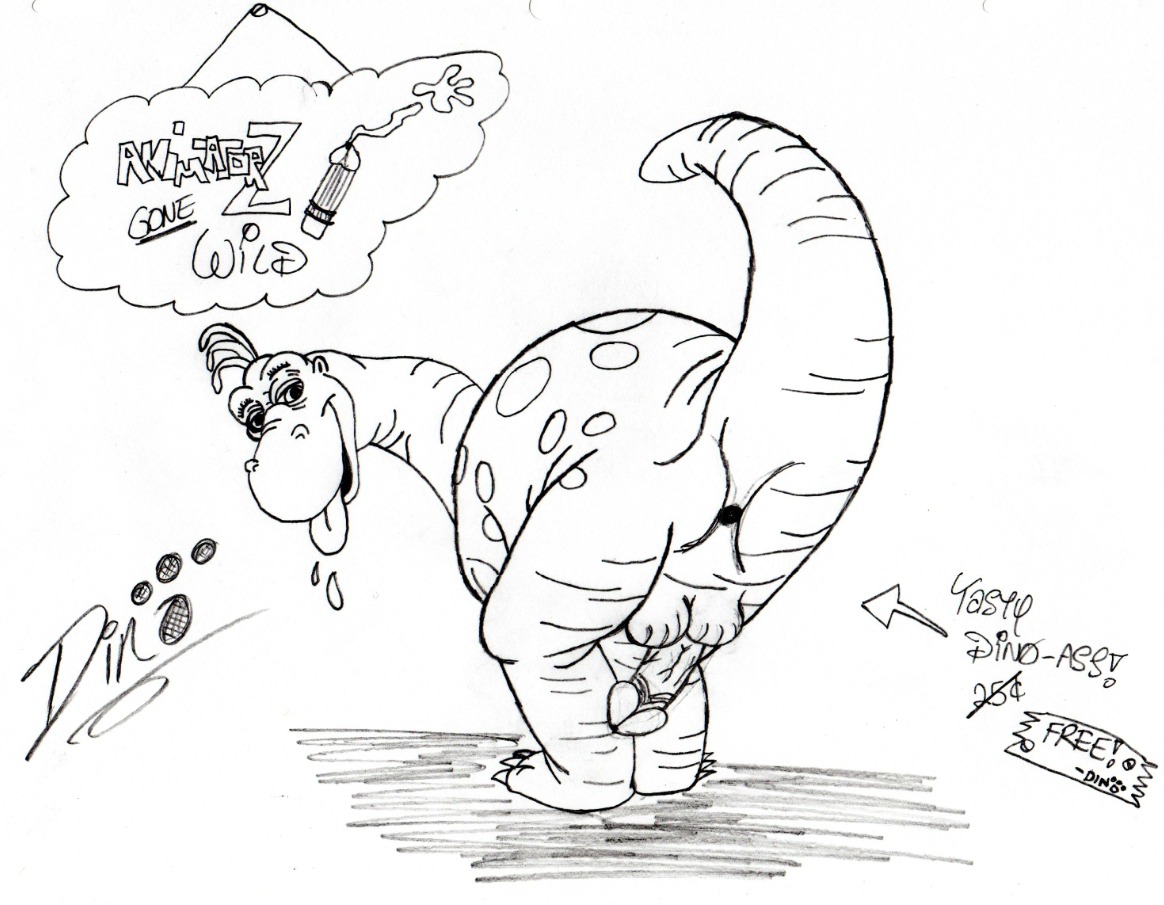 anus balls dinosaur hanna-barbera male male_only monochrome penis rule34 tagme testicles the_flintstones