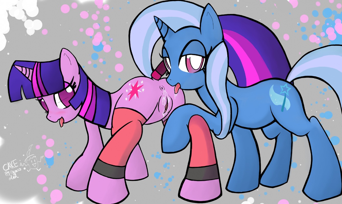 2012 anus blue_body blue_fur blush bodily_fluids clothing cutie_mark duo e621 english_text equid equine female female/female feral feral_on_feral friendship_is_magic fur genital_fluids genitals hair hasbro heart_symbol horn leg_warmers legwear looking_at_viewer mammal multicolored_hair my_little_pony mythological_creature mythological_equine mythology one_eye_closed oral purple_body purple_eyes purple_fur purple_hair ricocake saliva sex simple_background text trixie_(mlp) twilight_sparkle_(mlp) two_tone_hair unicorn vaginal vaginal_fluids vulva white_background wink