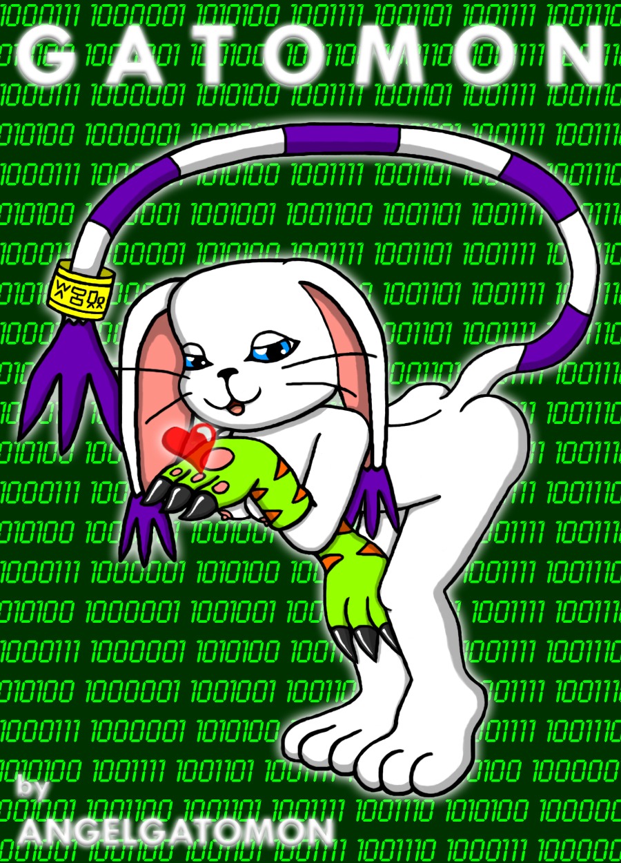 ass bent_over black_nose blue_eyes breasts color digimon exposed_breasts female female_only fur furry furry_ass furry_breasts furry_ears furry_tail gatomon glove nipples open_eyes paw pink_nipples pointy_ears rule34 solo tail white_fur