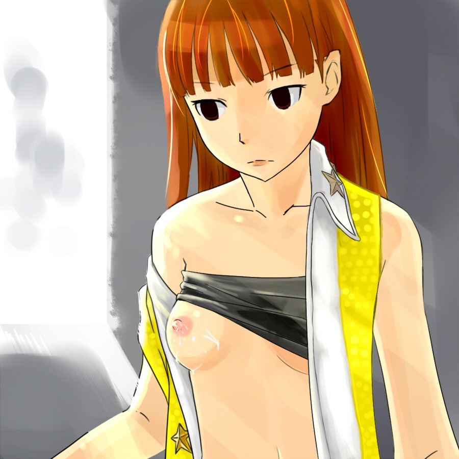 breasts cum cum_on_breasts female idolmaster minase_iori nipples rule34
