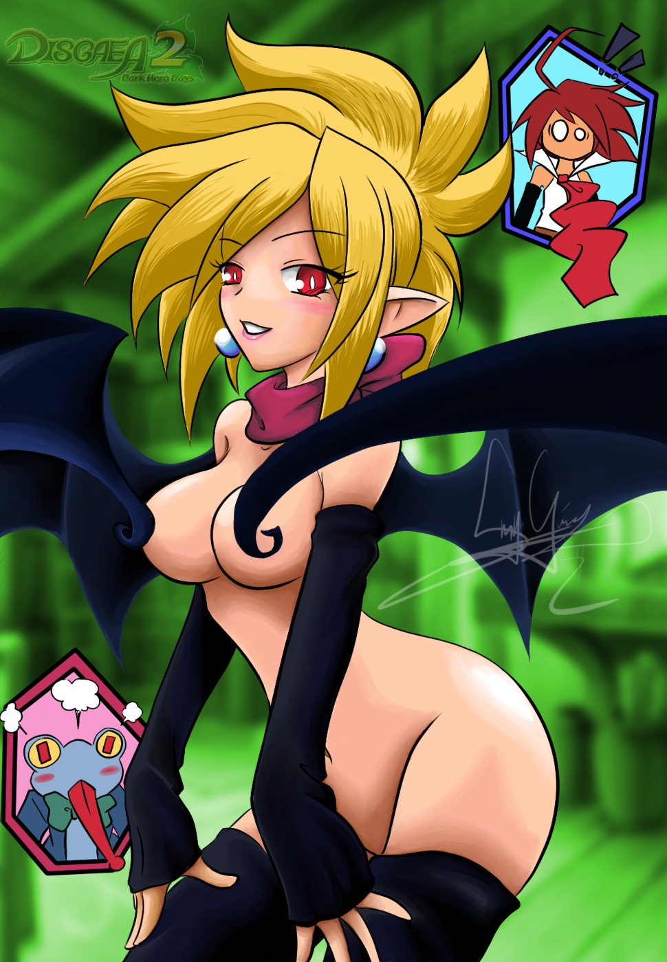 adell disgaea disgaea_2 female nekoiichi rozalin rule34 tagme tink_(disgaea)