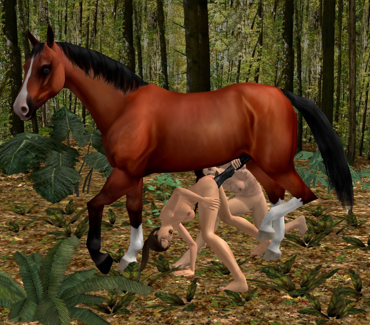 3d doppelganger female feral fur horse human interspecies lara_croft lara_croft_(l.a.u.) male rule34 size_difference straight tagme tomb_raider tomb_raider_(l.a.u.) zoophilia