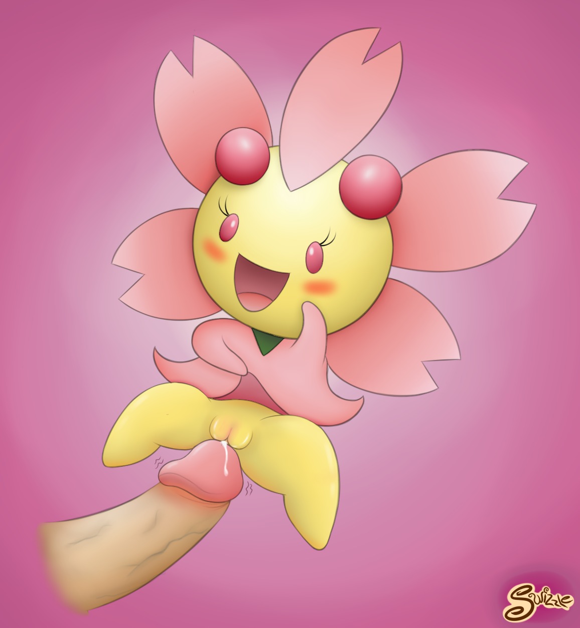 blush bodily_fluids bottomwear cherrim cherry_blossom_creature clothed clothing clothing_lift cum disembodied_penis duo e621 elemental_creature erection female female_focus flora_fauna flower flower_creature flowerfondler generation_4_pokemon genital_fluids genitals glans hi_res humanoid humanoid_genitalia humanoid_penis it'll_never_fit male male/female nintendo not_furry open_mouth penis plant pokemon pokemon_(species) prodding sex skirt skirt_lift solo_focus spread_legs spreading sunshine_form_cherrim vaginal vaginal_prodding vulva waddling_head