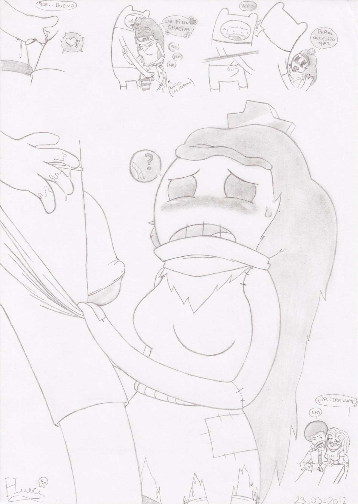 adventure_time female finn_the_human hueci raggedy_princess rule34 tagme