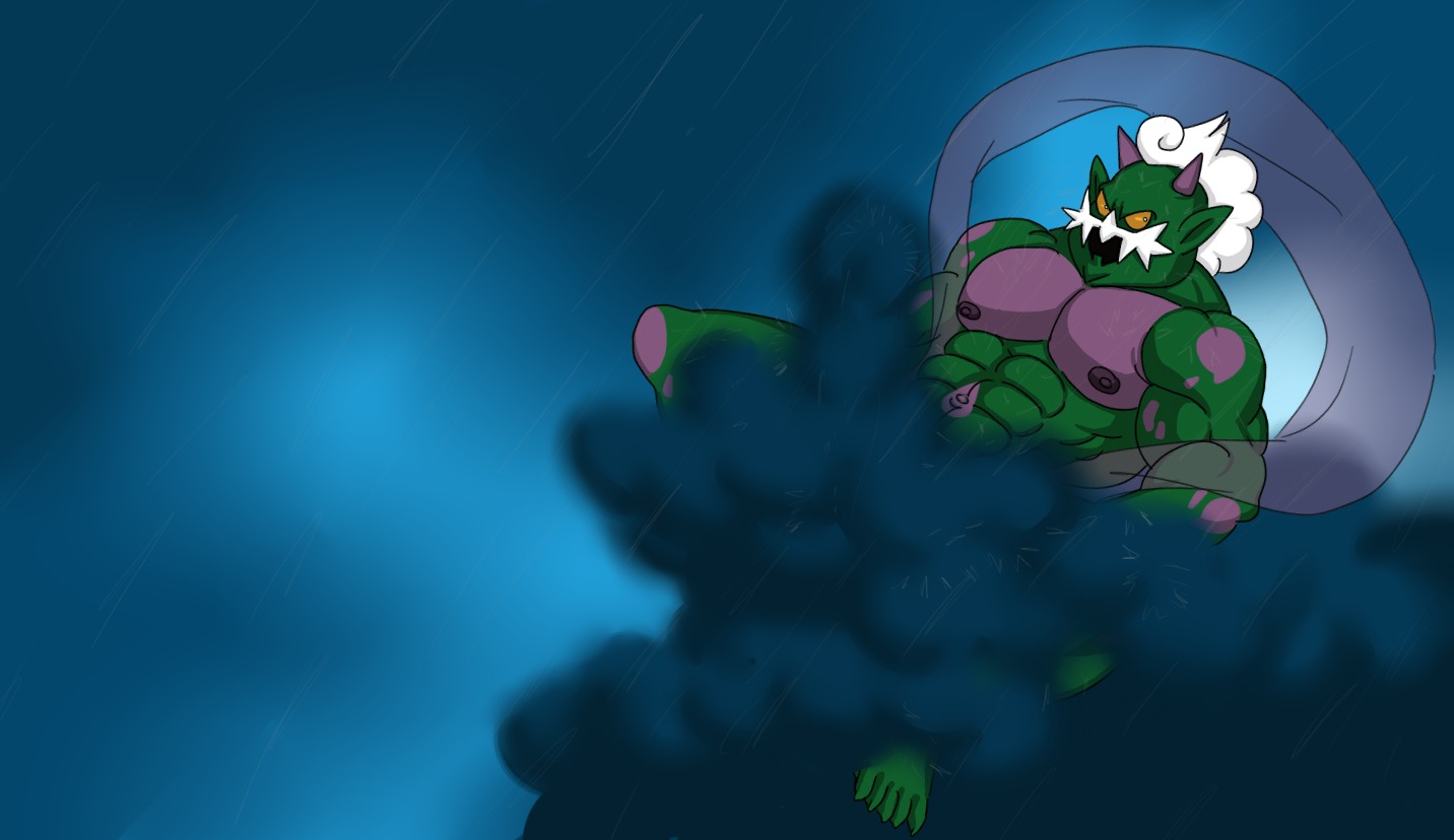 anthro buffurun cloud color male male_only muscles nipples no_humans pokemon pokemon_bw rule34 solo tagme tornadus